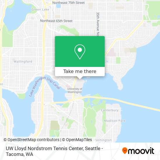 Mapa de UW Lloyd Nordstrom Tennis Center