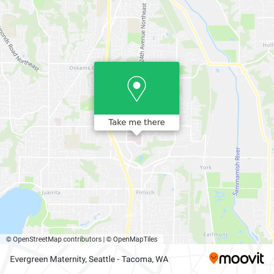 Evergreen Maternity map