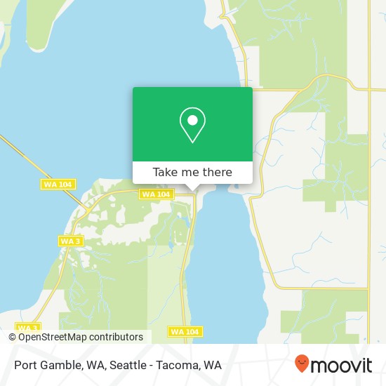 Port Gamble, WA map