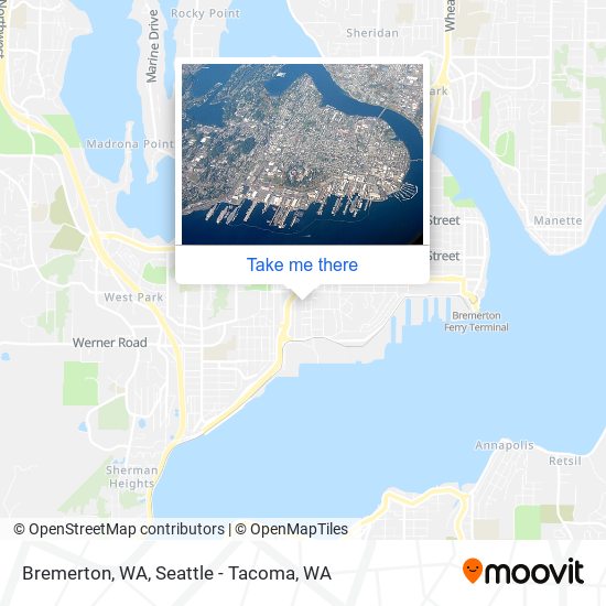 Bremerton, WA map