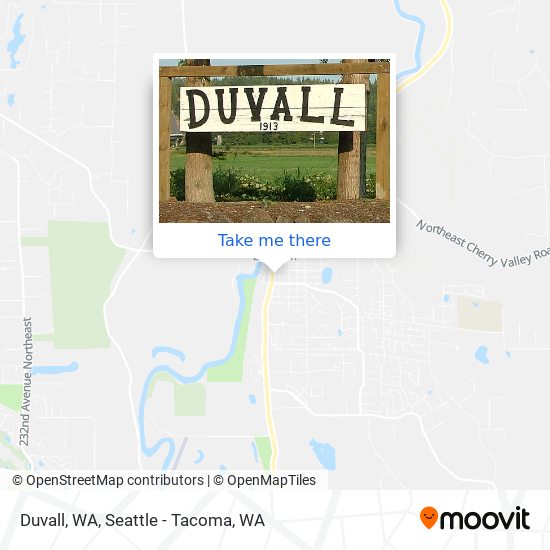 Duvall, WA map