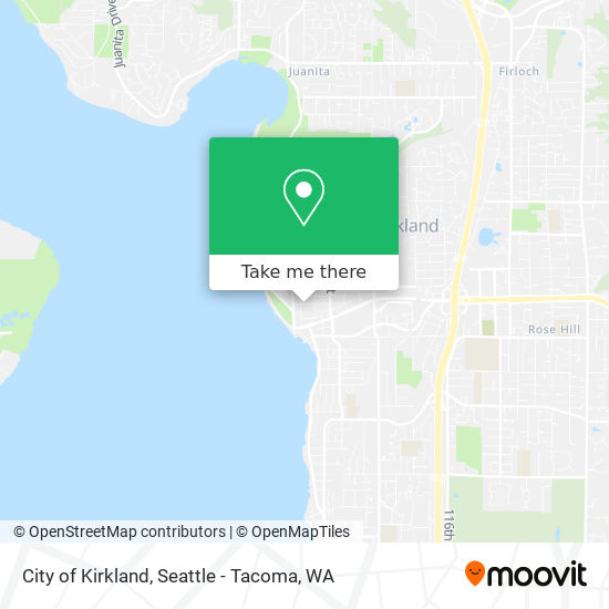 Mapa de City of Kirkland