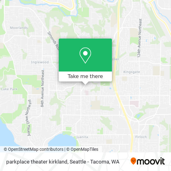 parkplace theater kirkland map