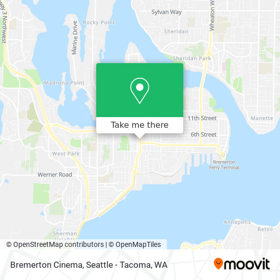 Mapa de Bremerton Cinema