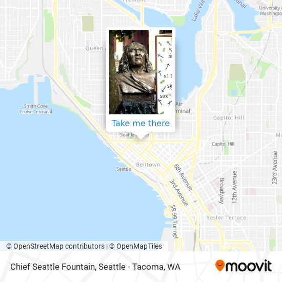 Mapa de Chief Seattle Fountain