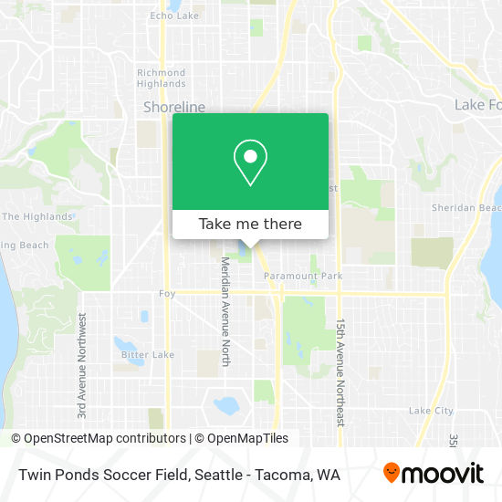 Mapa de Twin Ponds Soccer Field