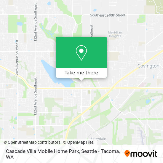 Cascade Villa Mobile Home Park map