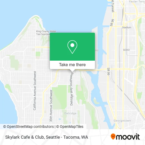 Skylark Cafe & Club map