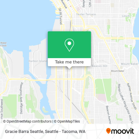 Mapa de Gracie Barra Seattle