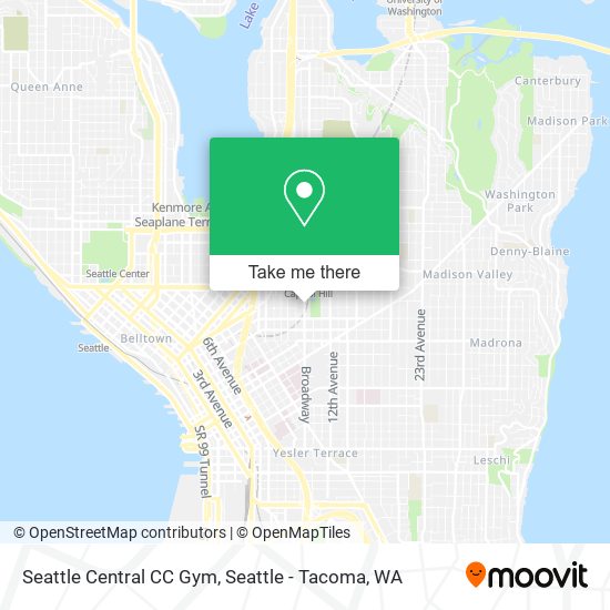 Mapa de Seattle Central CC Gym