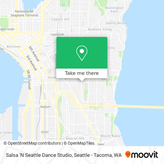 Mapa de Salsa 'N Seattle Dance Studio