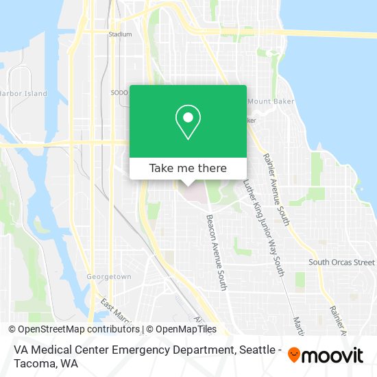 VA Medical Center Emergency Department map