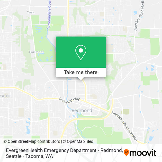 Mapa de EvergreenHealth Emergency Department - Redmond