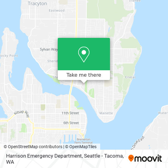 Harrison Emergency Department map