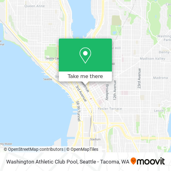 Washington Athletic Club Pool map