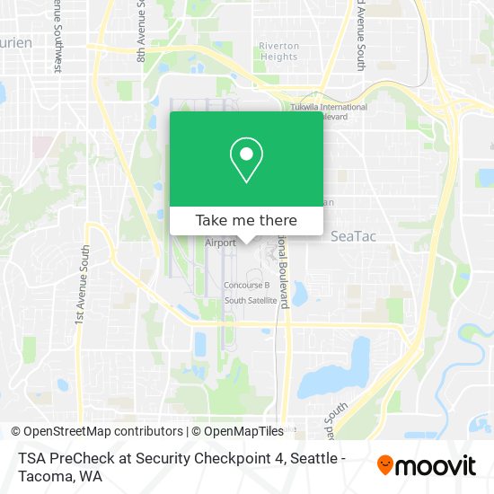 Mapa de TSA PreCheck at Security Checkpoint 4