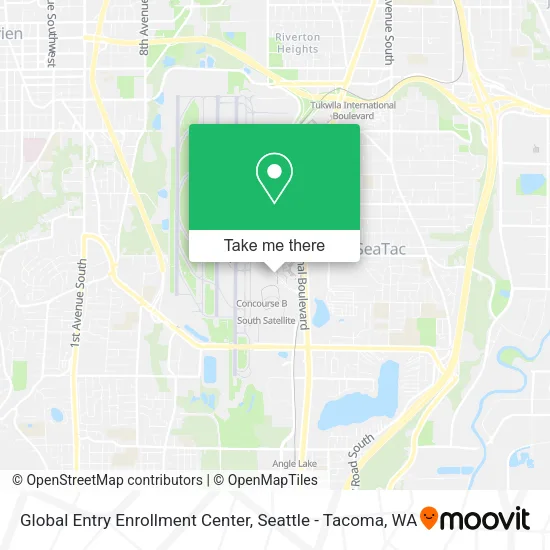 Mapa de Global Entry Enrollment Center