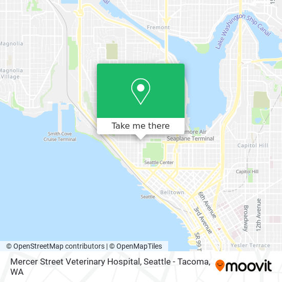 Mapa de Mercer Street Veterinary Hospital