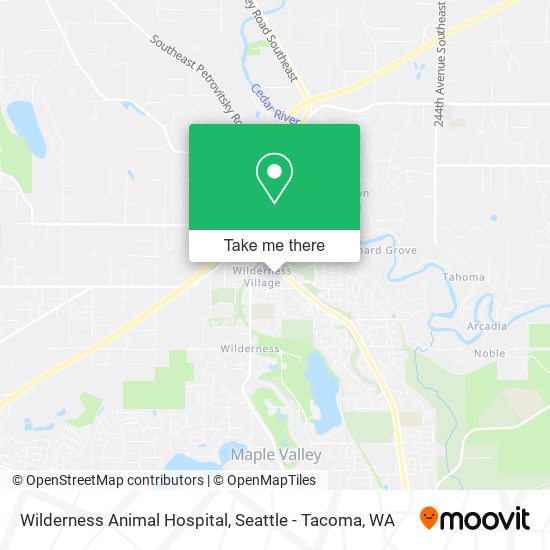 Mapa de Wilderness Animal Hospital