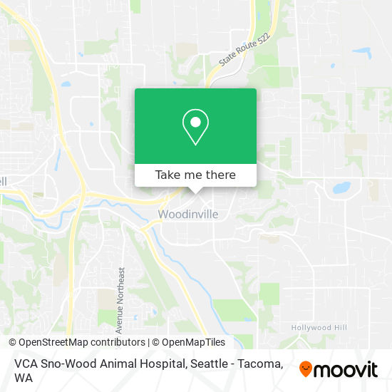 VCA Sno-Wood Animal Hospital map