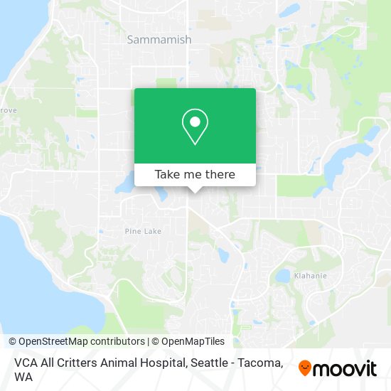 VCA All Critters Animal Hospital map