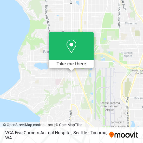 VCA Five Corners Animal Hospital map