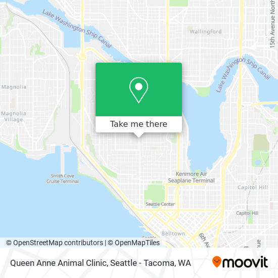 Mapa de Queen Anne Animal Clinic