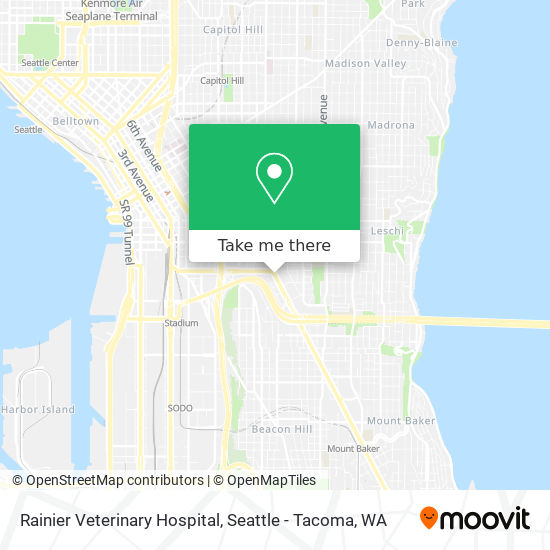 Mapa de Rainier Veterinary Hospital