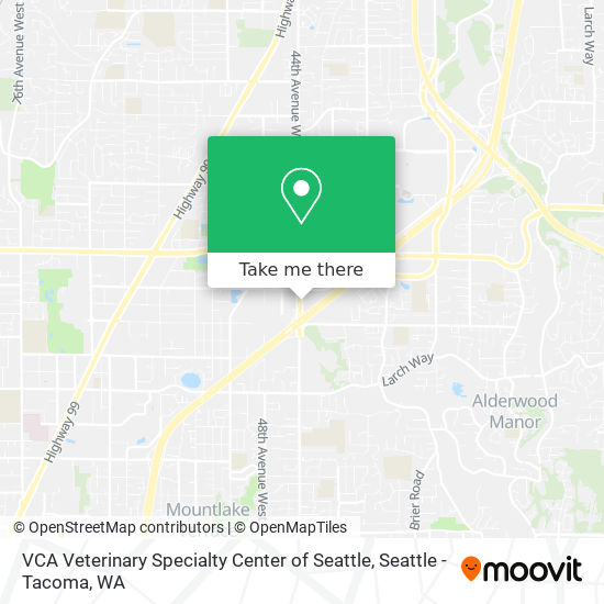 Mapa de VCA Veterinary Specialty Center of Seattle
