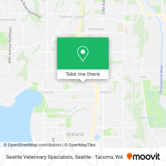 Seattle Veterinary Specialists map