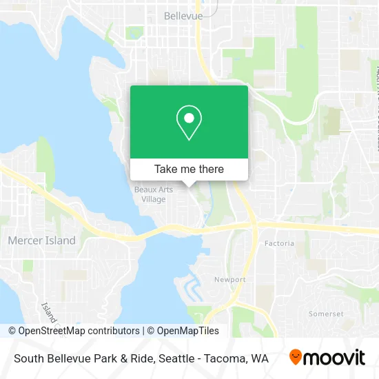 South Bellevue Park & Ride map