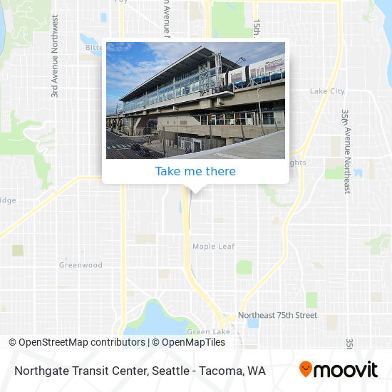 Northgate Transit Center map