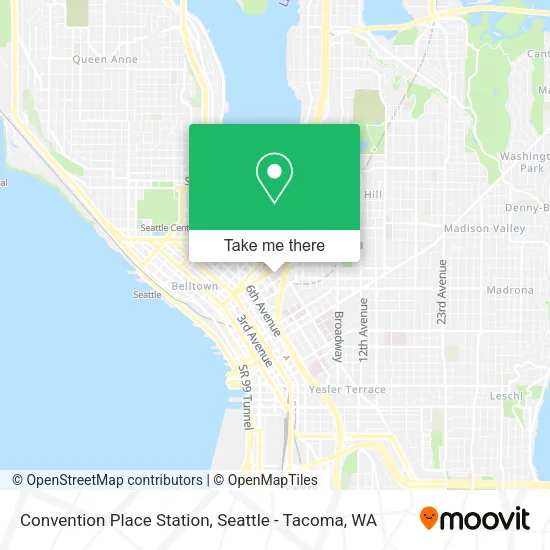 Convention Place Station map