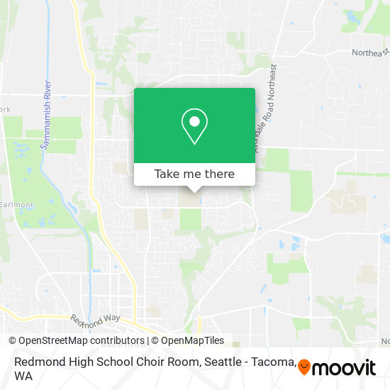 Redmond High School Choir Room map