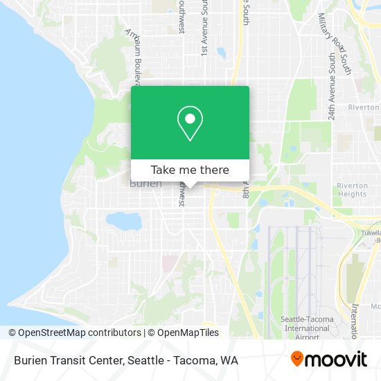 Burien Transit Center map