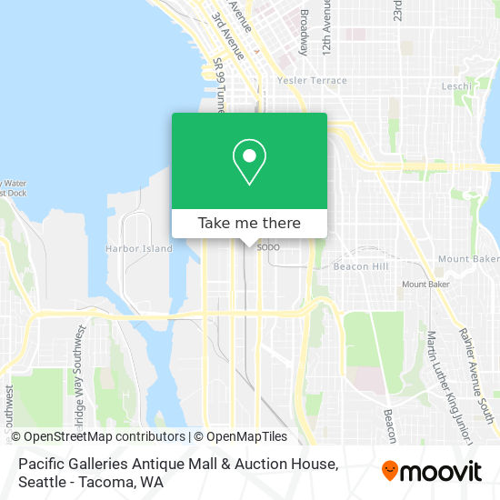 Mapa de Pacific Galleries Antique Mall & Auction House