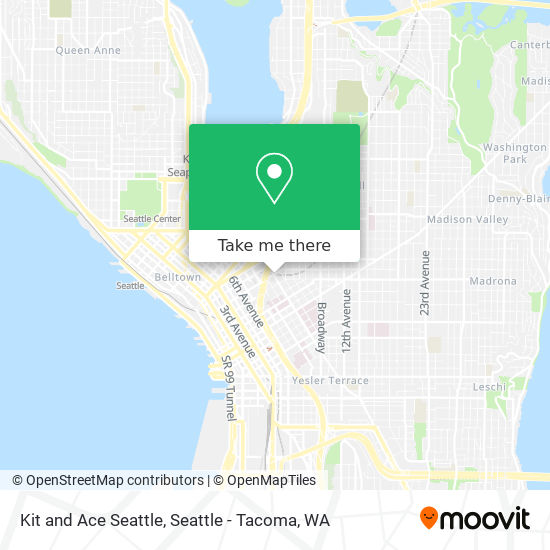 Kit and Ace Seattle map