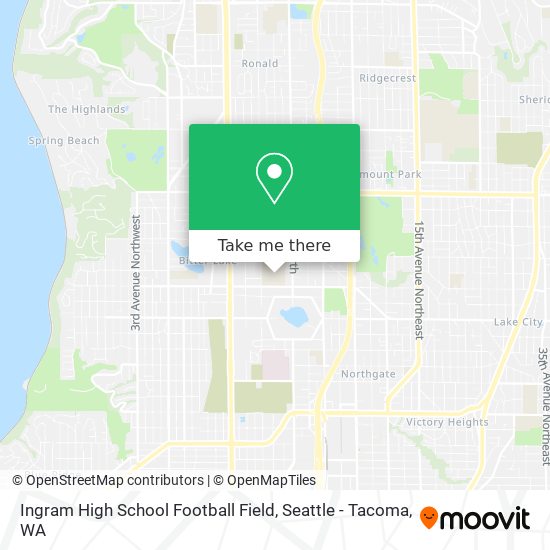 Mapa de Ingram High School Football Field