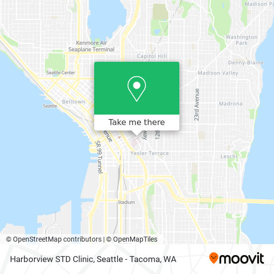 Mapa de Harborview STD Clinic