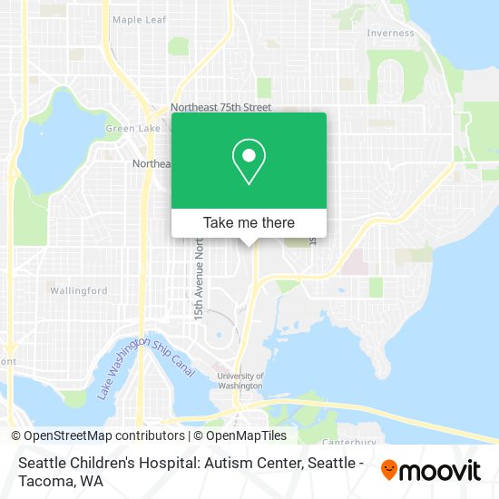 Seattle Children's Hospital: Autism Center map