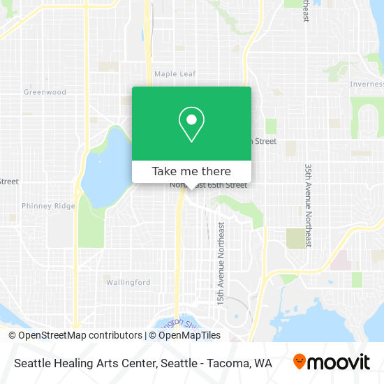 Seattle Healing Arts Center map