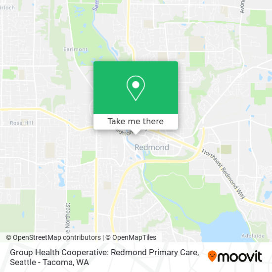 Mapa de Group Health Cooperative: Redmond Primary Care