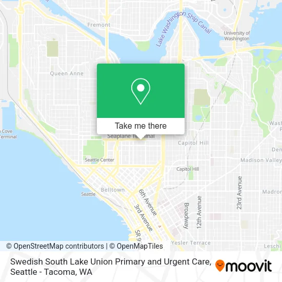 Swedish South Lake Union Primary and Urgent Care map