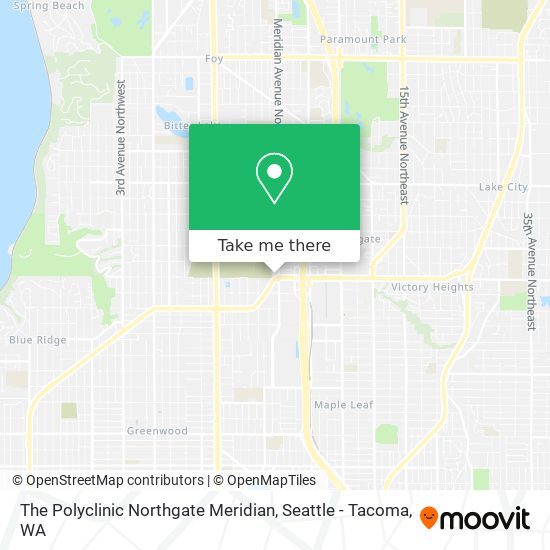 Mapa de The Polyclinic Northgate Meridian