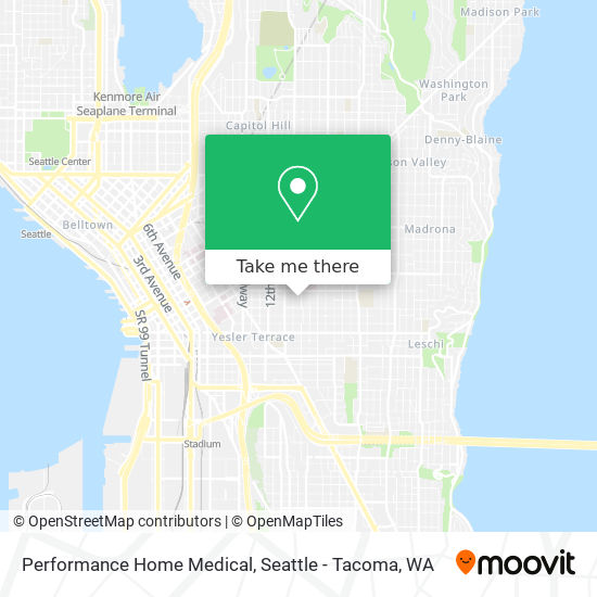 Performance Home Medical map