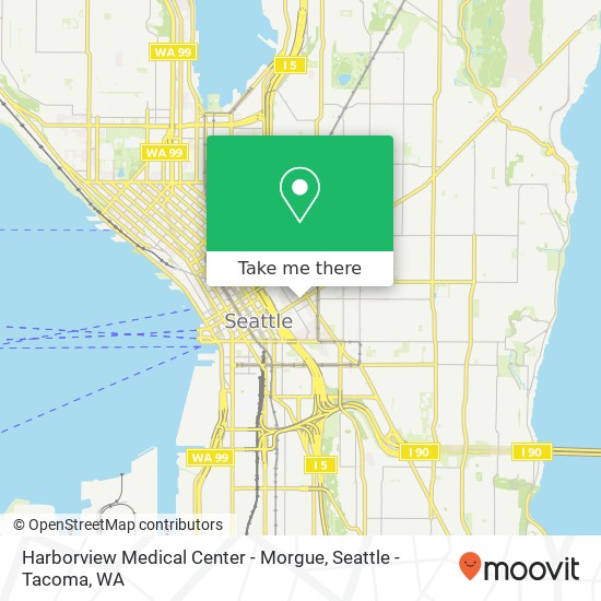 Harborview Medical Center - Morgue map