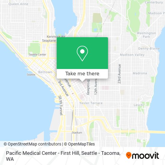 Mapa de Pacific Medical Center - First Hill