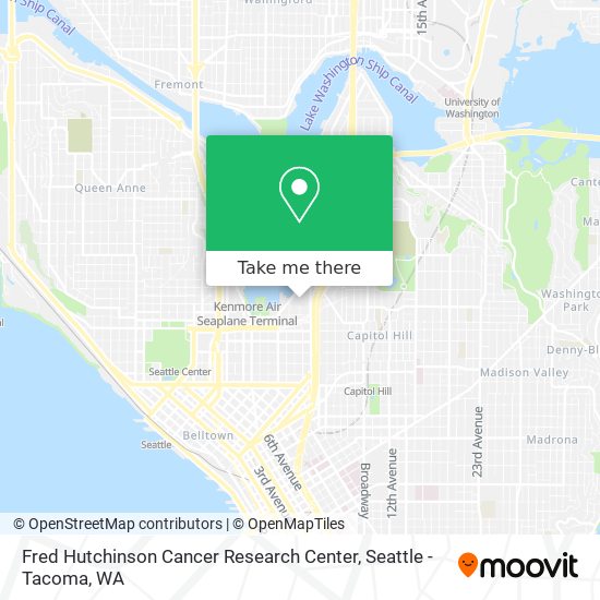 Mapa de Fred Hutchinson Cancer Research Center