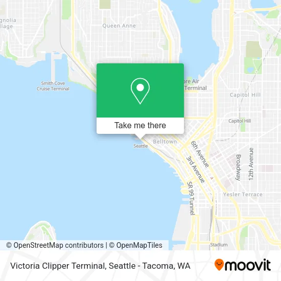 Victoria Clipper Terminal map