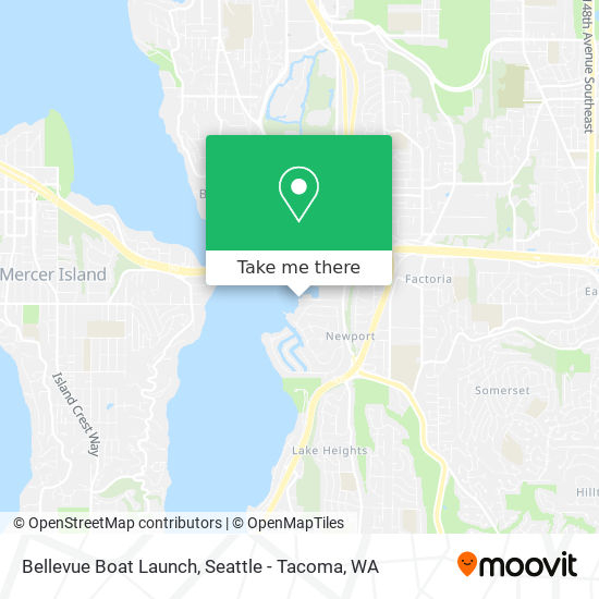 Mapa de Bellevue Boat Launch